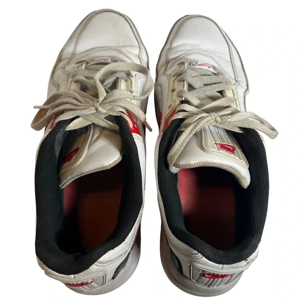 Nike Air Max LTD 3 Mens White‎ Red Black Leather Low Top Sneakers BV1171-100